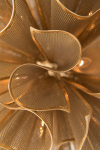 PULSE GOLD LEAF CHANDELIER THREE SIZES AVAILABLE