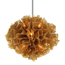 PULSE GOLD LEAF CHANDELIER THREE SIZES AVAILABLE