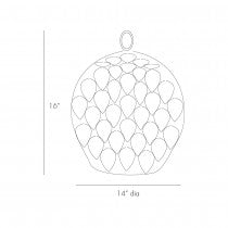 OSGOOD GOLD LEAF PENDANT LIGHT 