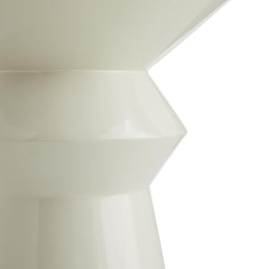 VLAD IVORY LACQUER ACCENT TABLE 