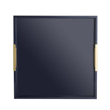 PARKER NAVY LACQUER LARGE TRAY 
