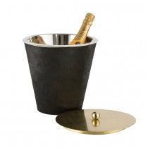 ETTA BLACK HAIR ON HIDE ICE BUCKET