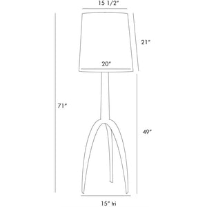 LINDEN WOOD FLOOR LAMP 