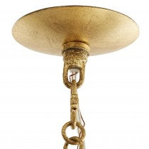FLORKO CHANDELIER GOLD OR SILVER LEAF 