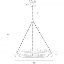 GEOFFREY 12 LIGHT WOOD CHANDELIER MEDIUM 