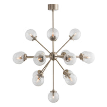 HENDERSON CHANDELIER PALE BRASS OR BROWN NICKEL 