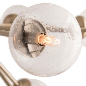 HENDERSON CHANDELIER PALE BRASS OR BROWN NICKEL 