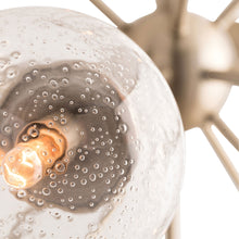 HENDERSON CHANDELIER PALE BRASS OR BROWN NICKEL 