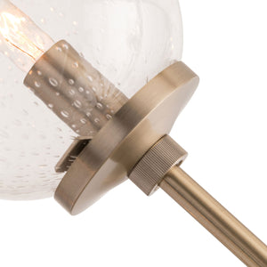 HENDERSON CHANDELIER PALE BRASS OR BROWN NICKEL 