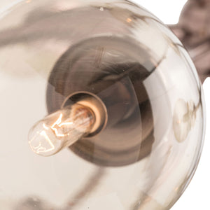HENDERSON CHANDELIER PALE BRASS OR BROWN NICKEL 