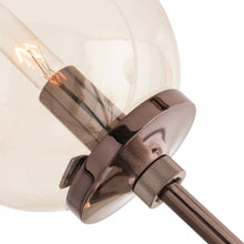 HENDERSON CHANDELIER PALE BRASS OR BROWN NICKEL 