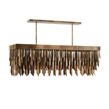 WALDORF RECTANGULAR CHANDELIER HERITAGE BRASS OR VINTAGE SILVER