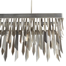 WALDORF RECTANGULAR CHANDELIER HERITAGE BRASS OR VINTAGE SILVER 
