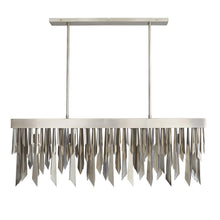 WALDORF RECTANGULAR CHANDELIER HERITAGE BRASS OR VINTAGE SILVER 