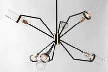 RAEF TWO TONE GEOMETRIC CHANDELIER AVAILABLE IN TWO SIZES