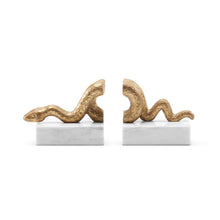 GILDED SERPENT BOOKENDS SILVER OR GOLD BUNGALOW 5 