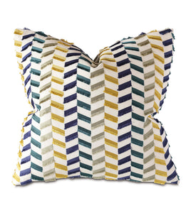 SASSY BROKEN CHEVRON DECORATIVE PILLOW 