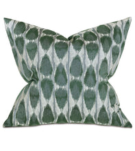 SALINA IKAT DECORATIVE PILLOW IN GREEN 