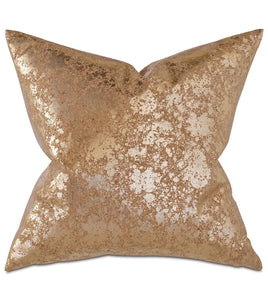 SESSILE METALLIC DECORATIVE PILLOW IN COPPER 