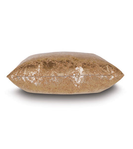 SESSILE METALLIC DECORATIVE PILLOW IN COPPER 