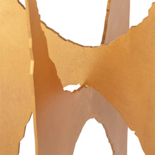 CRANE GOLD LEAF AND WHITE MARBLE ACCENT TABLE 