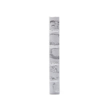 SILVER LEAF AND WHITE DECORATIVE LINEAR FOOT OF SKULL BOOKS 