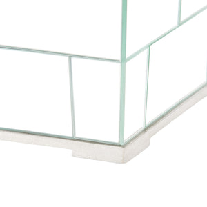 MODRIAN WASTE BIN MIRRORED TILE GOLD OR SILVER