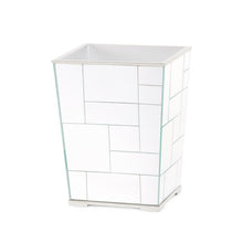 MODRIAN WASTE BIN MIRRORED TILE GOLD OR SILVER