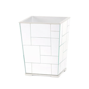 MODRIAN WASTE BIN MIRRORED TILE GOLD OR SILVER