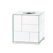 MODRIAN TISSUE BOX MIRRORED TILE GOLD OR SILVER 