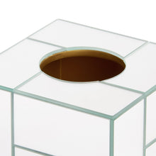MODRIAN TISSUE BOX MIRRORED TILE GOLD OR SILVER 