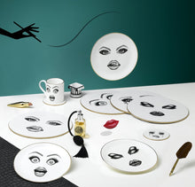 MOODY MUSE COASTERS BY LAUREN DICKINSON CLARKE LONDON SET OF FOUR