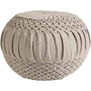 ALANA WOOL ROUND OTTOMAN CREAM, CAMEL, DENIM 