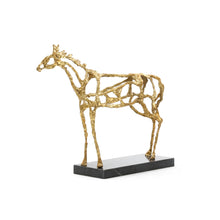 ARABIAN HORSE STATUE, GOLD BUNGALOW 5 