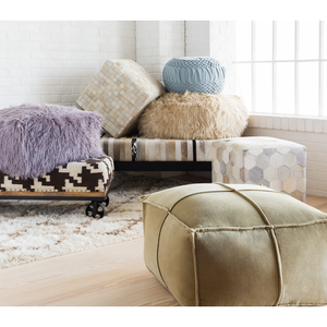 ALANA WOOL ROUND OTTOMAN CREAM, CAMEL, DENIM 