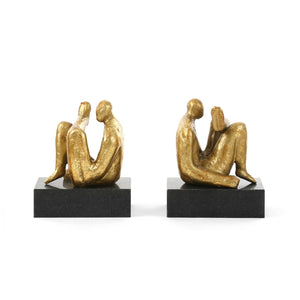 AMADEO SITTING STATUES IN GOLD 