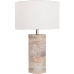 ARBOR BLEACHED WOOD TABLE LAMP 