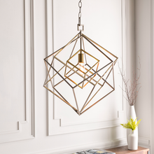 BLAIR GEOMETRIC FIXTURE SILVER GOLD ACCENT 
