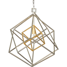 BLAIR GEOMETRIC FIXTURE SILVER GOLD ACCENT 