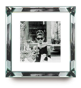 AUDREY HEPBURN MIRRORED WALL ART 