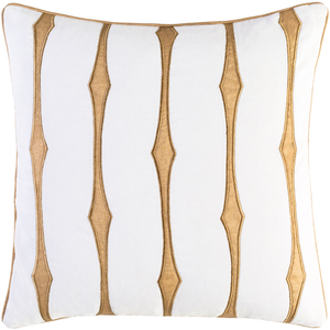 CANDICE OLSON GRAPHIC STRIPE PILLOW WHITE