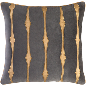 CANDICE OLSON GRAPHIC STRIPE PILLOW GRAPHITE