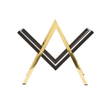 SUTTON MAGAZINE STAND, BRASS