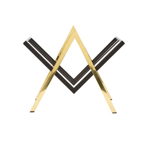 SUTTON MAGAZINE STAND, BRASS