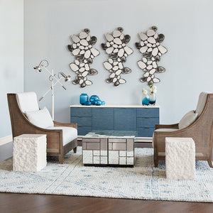 LEGER SIDE TABLE ANTIQUE MIRROR 
