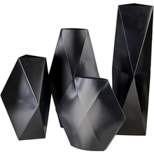 ROSS VASE MEDIUM BLACK OR IVORY 
